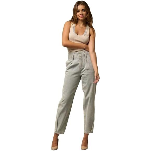 Insane Gene Denim - Insane Gene High Rise Pleat Front Balloon Jeans - P1188 - Size 11/29